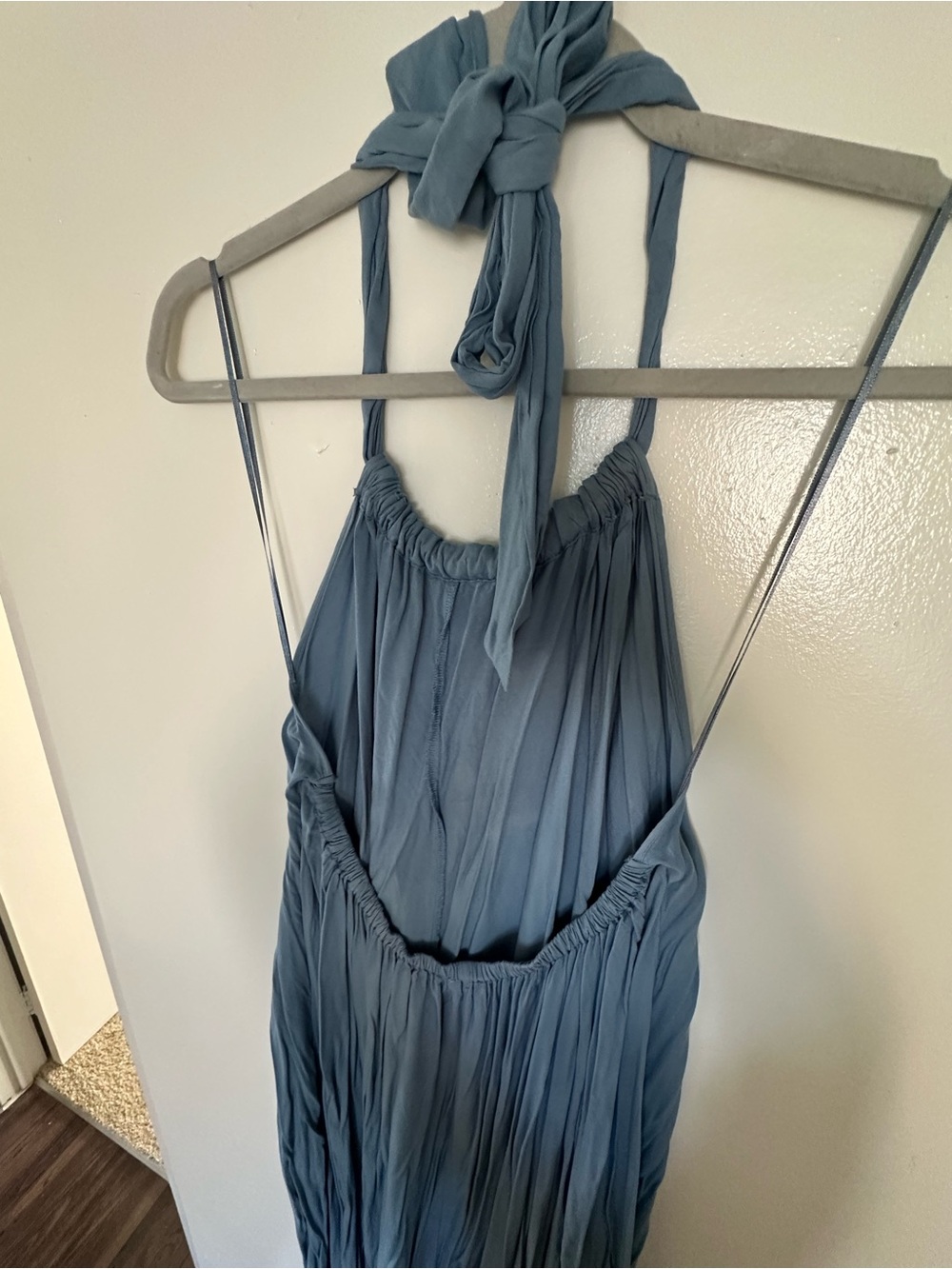 Elan Light Blue Halter Maxi Dress - Size M - Picture 12 of 12